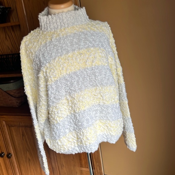 shenanigans Sweaters - NWT SHENANIGANS / mock neck striped sweater / L